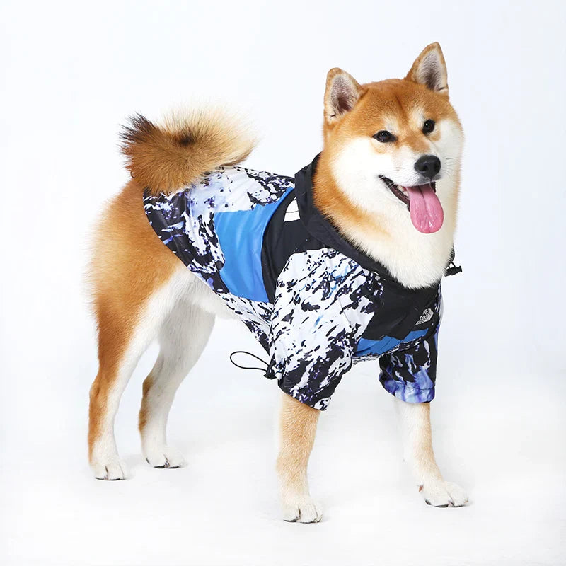 Mountain Hiking - Blue Dog Hoodie