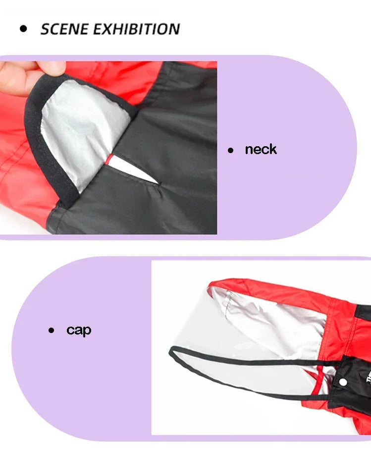 Cute Rain Protection - Dog Raincoat With Legs