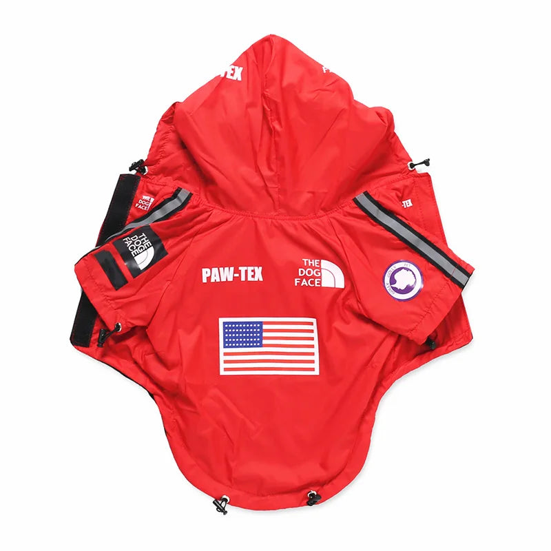 I'm American - Large Dog Hoodie