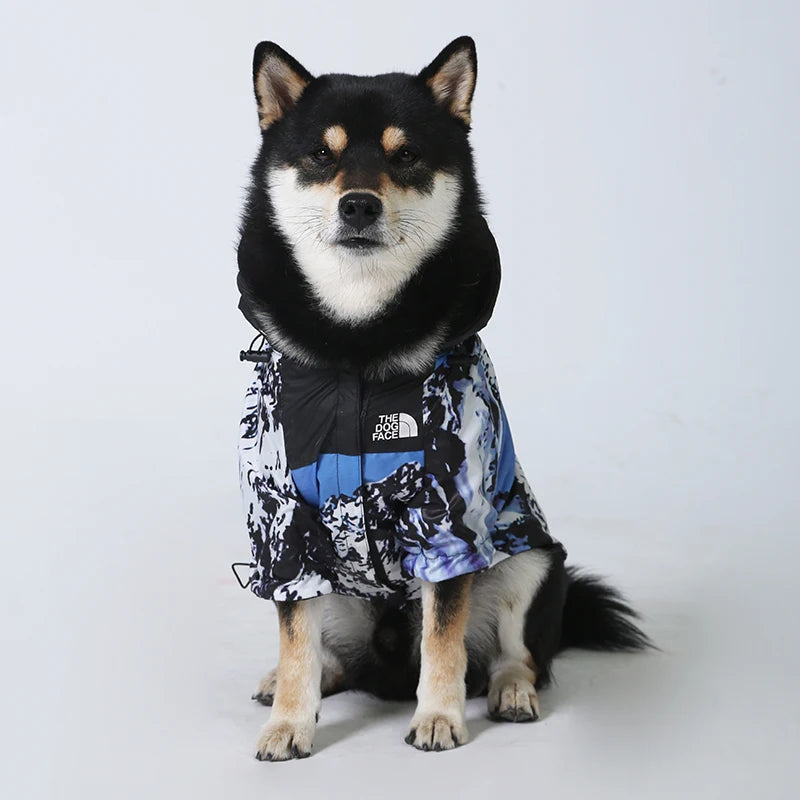 Mountain Hiking - Blue Dog Hoodie