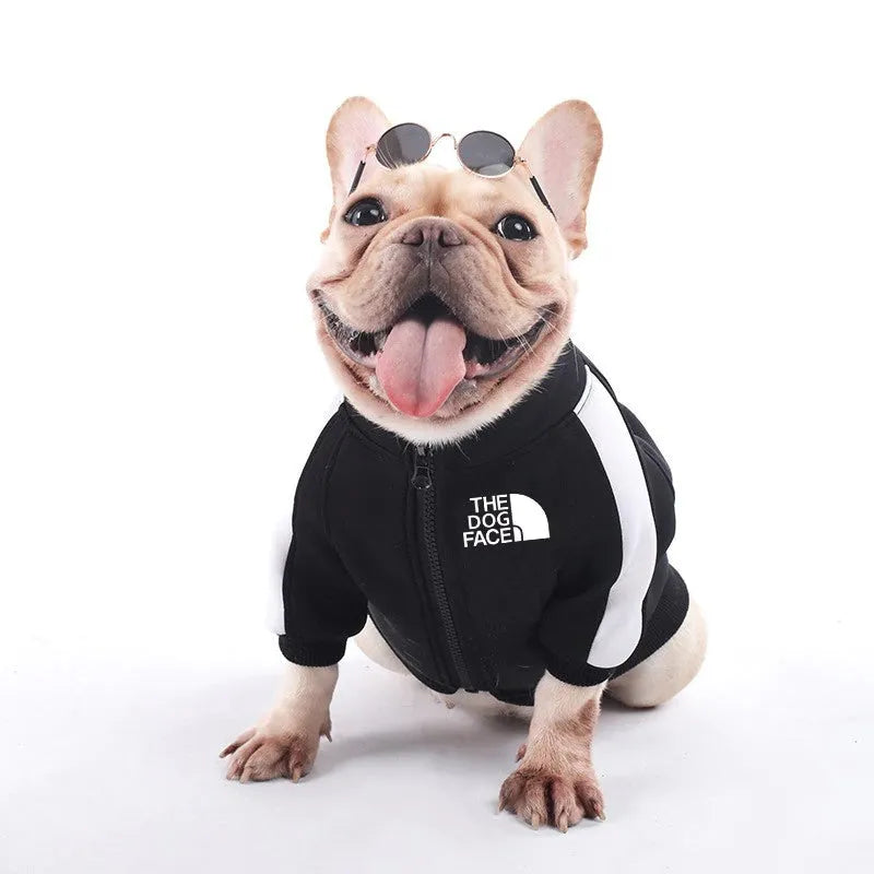 zipper-dog-coats-zip-up-the-back-black-front-view